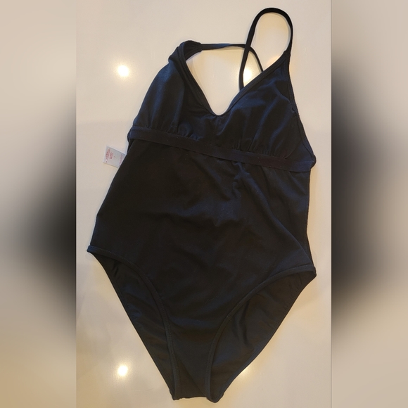 One Piece High Cut Swimsuit Sequined Pineapple ALOHA Juniors Large - Picture 11 of 13